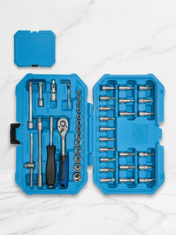 Taparia SA46 Socket Set (Hex) 46 Pieces – 1/4 Inch Drive